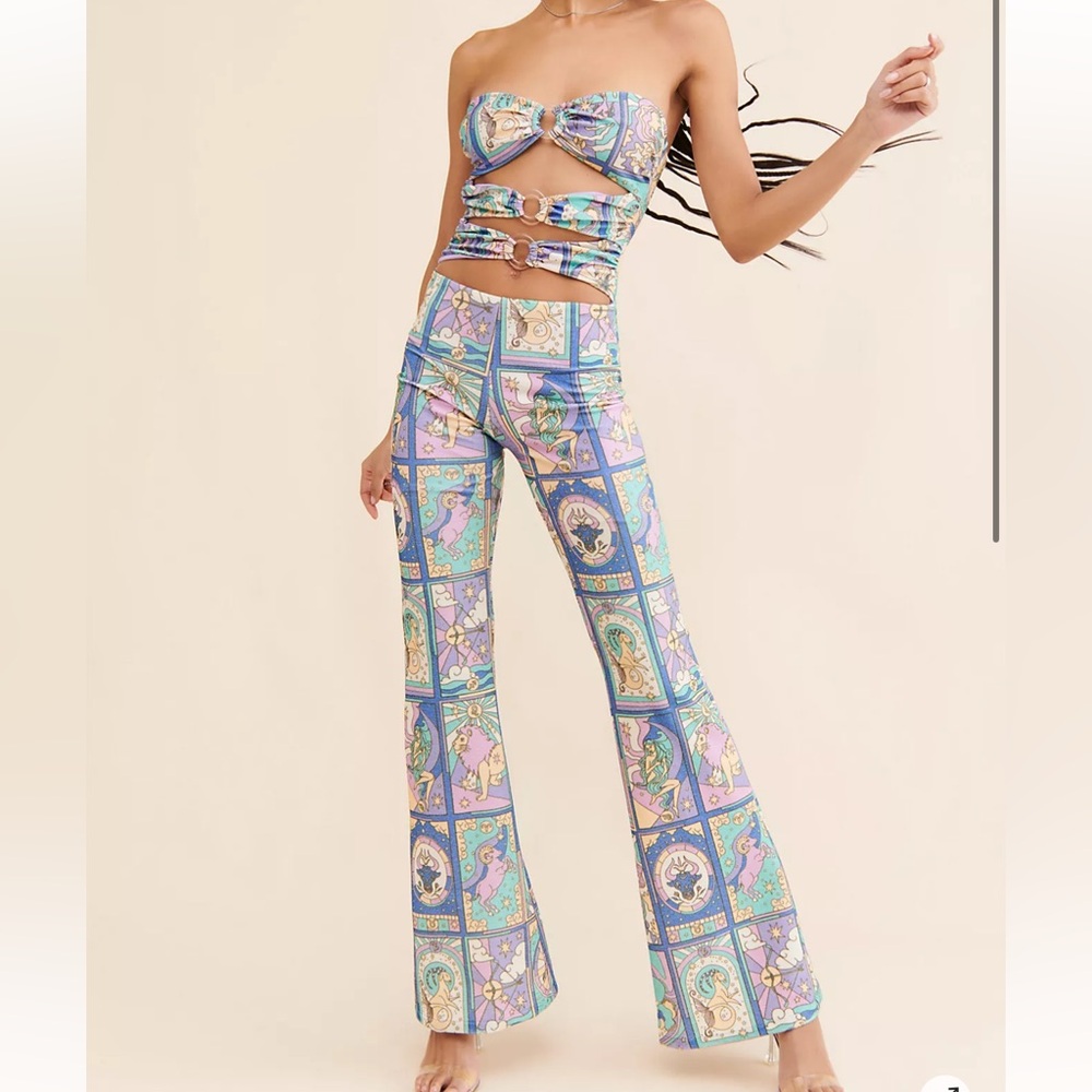 Oceanus Eden Patchwork Jumpsuit Size L with Tags, brand new